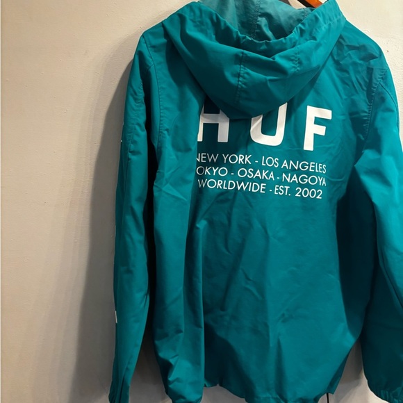 HUF Aqua Half-Zip Jacket size small men’s lightweight fall - Picture 9 of 16
